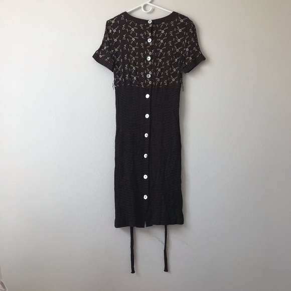 DRESS BUNDLE ✨ Vintage Button/Tie Dress - Picture 2 of 2